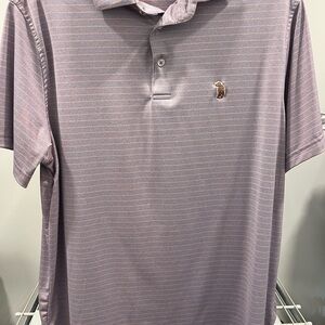 Men's Polo Shirt with Subtle Stripes
